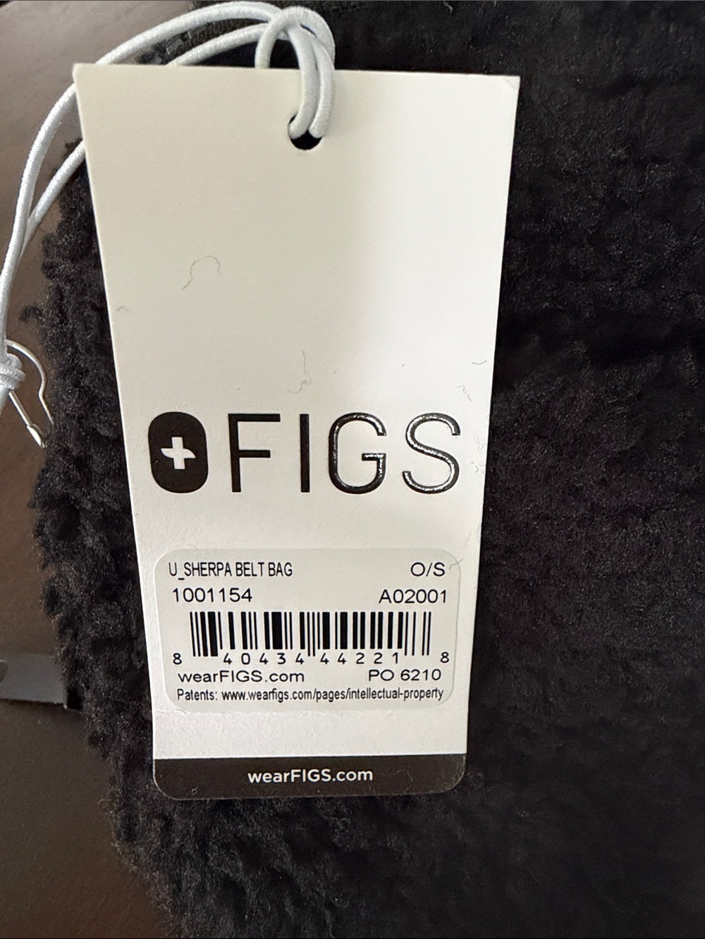 Figs Black Sherpa Waist Bag - Picture 6 of 6